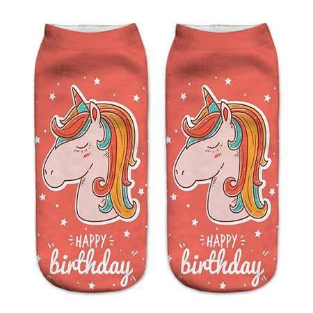 Socquettes Licorne Anniversaire - Une Licorne