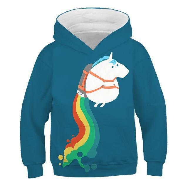 Sweat Licorne Garçon - Une Licorne