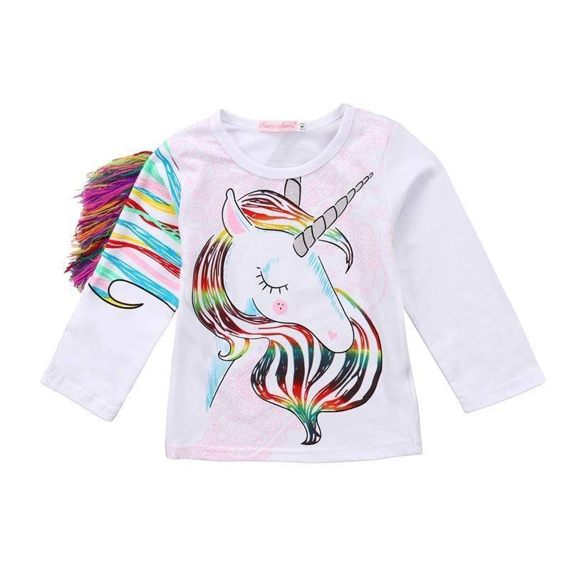 T-shirt Licorne avec Franges - Une Licorne