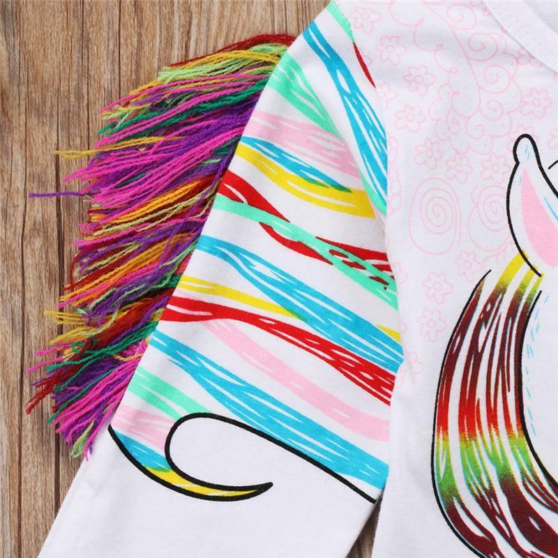 T-shirt Licorne avec Franges - Une Licorne