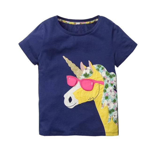 T-shirt Licorne Bleu Marine - Une Licorne