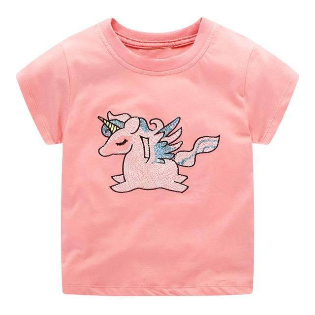 T-shirt Licorne Paillettes - Une Licorne