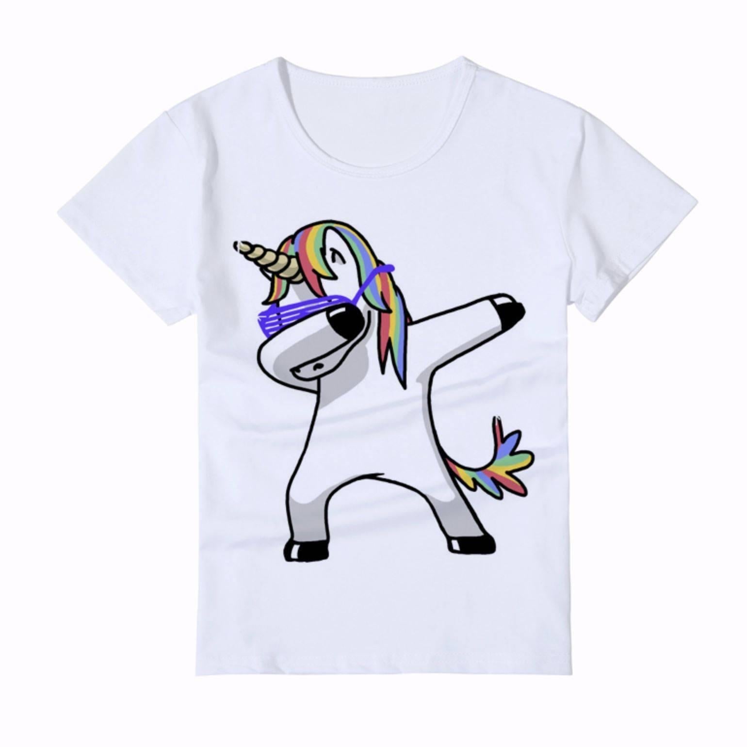 T-shirt Licorne qui Dab <br> Enfant - Une Licorne