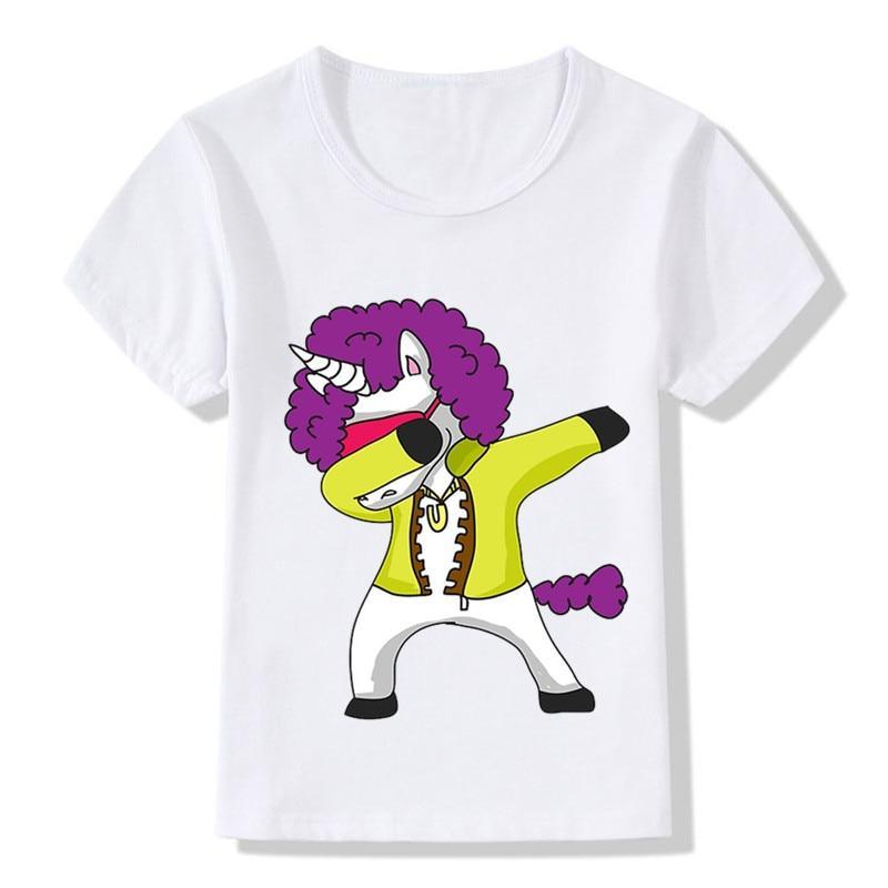 T-shirt Licorne qui Dab <br> Humour Enfant - Une Licorne