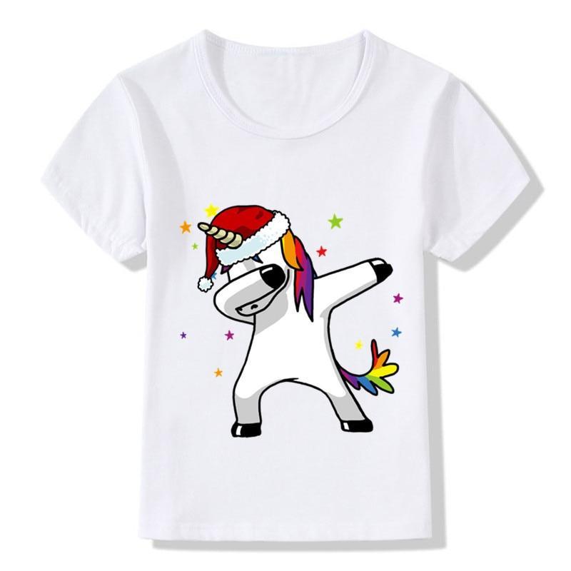 T-shirt Licorne qui Dab <br> Humour Enfant - Une Licorne