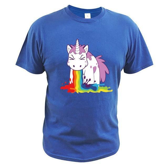 T-shirt Licorne Qui Vomit - Une Licorne