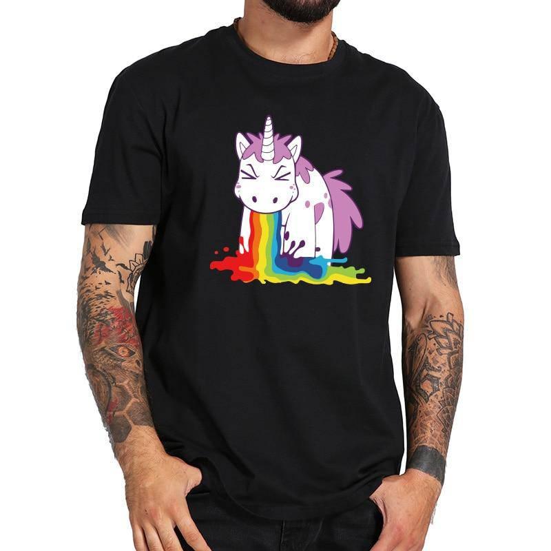 T-shirt Licorne Qui Vomit - Une Licorne