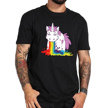 T-shirt Licorne Qui Vomit - Une Licorne