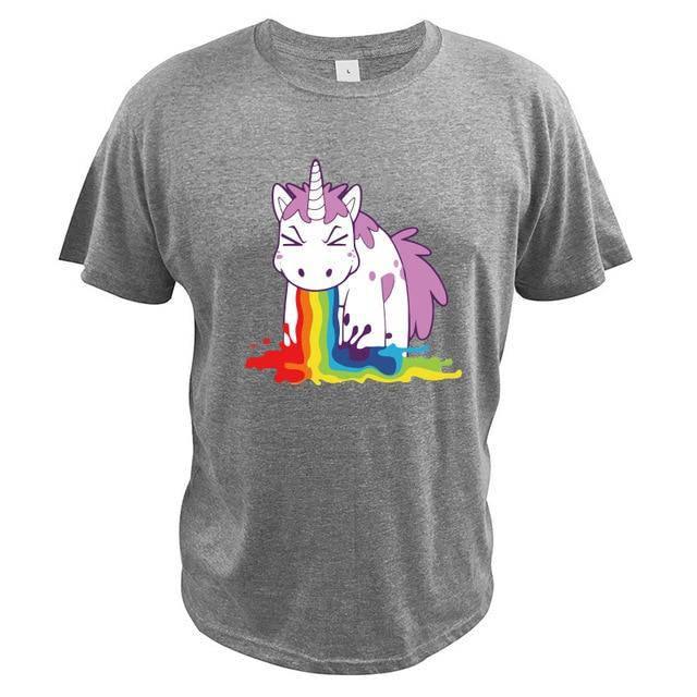 T-shirt Licorne Qui Vomit - Une Licorne