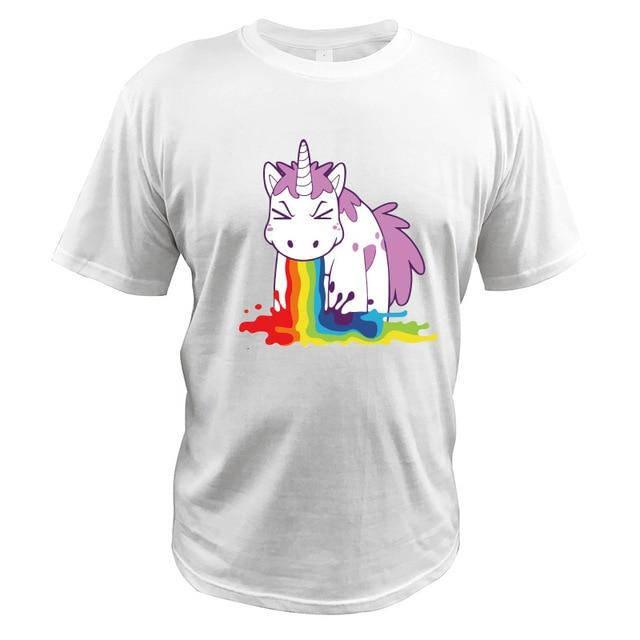 T-shirt Licorne Qui Vomit - Une Licorne