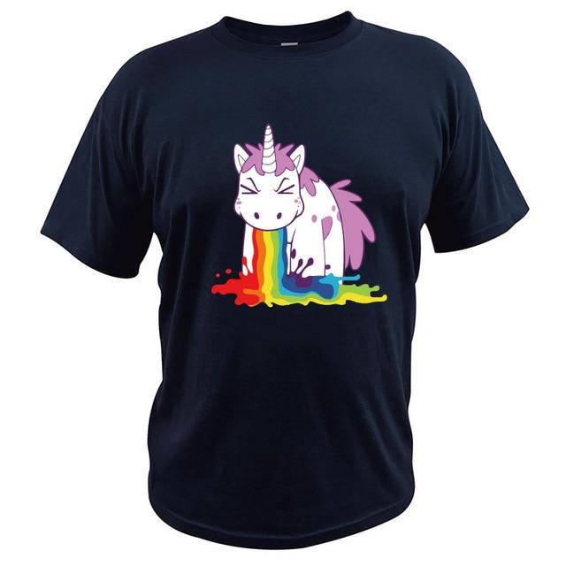 T-shirt Licorne Qui Vomit - Une Licorne