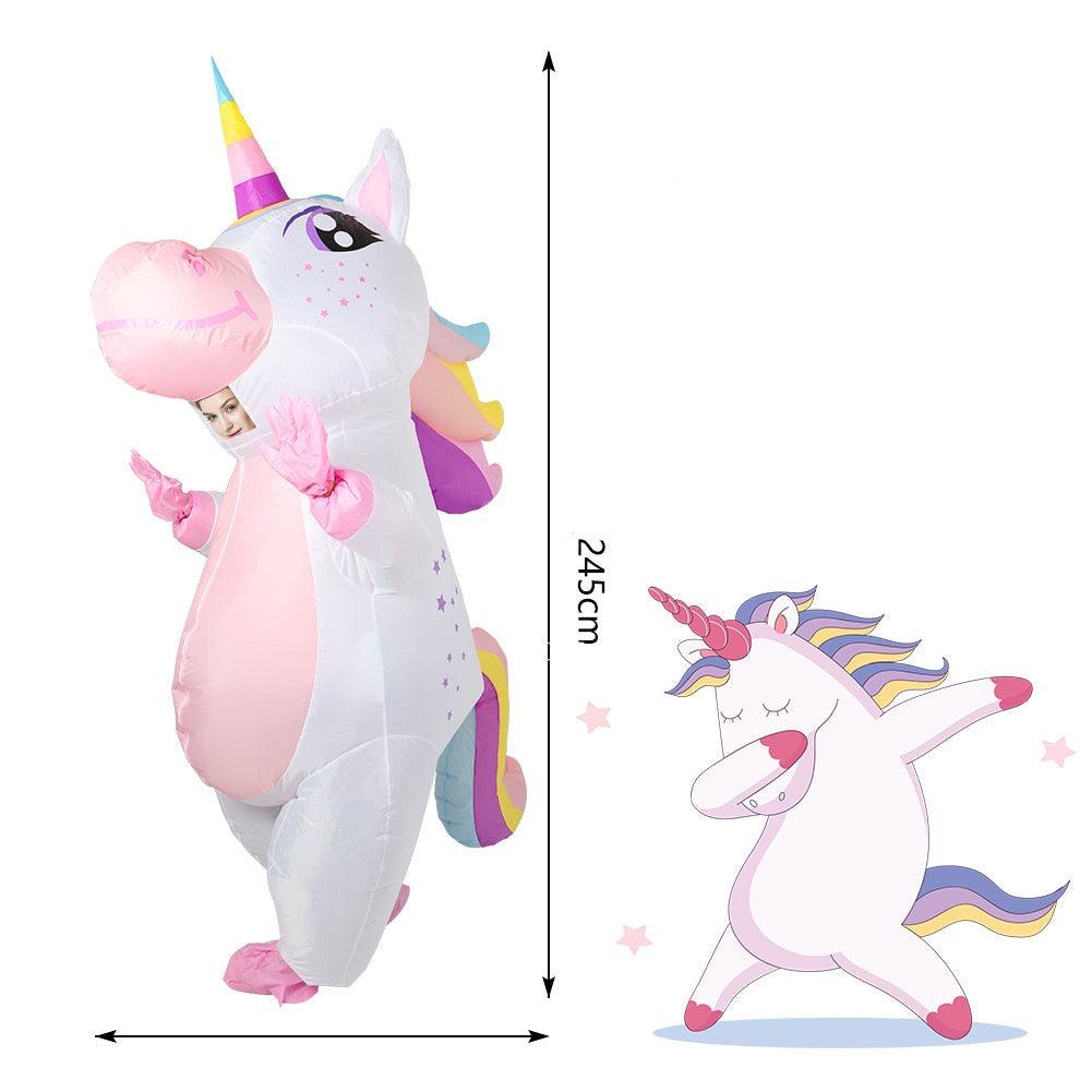 Tenue gonflable Halloween licorne - Licorne
