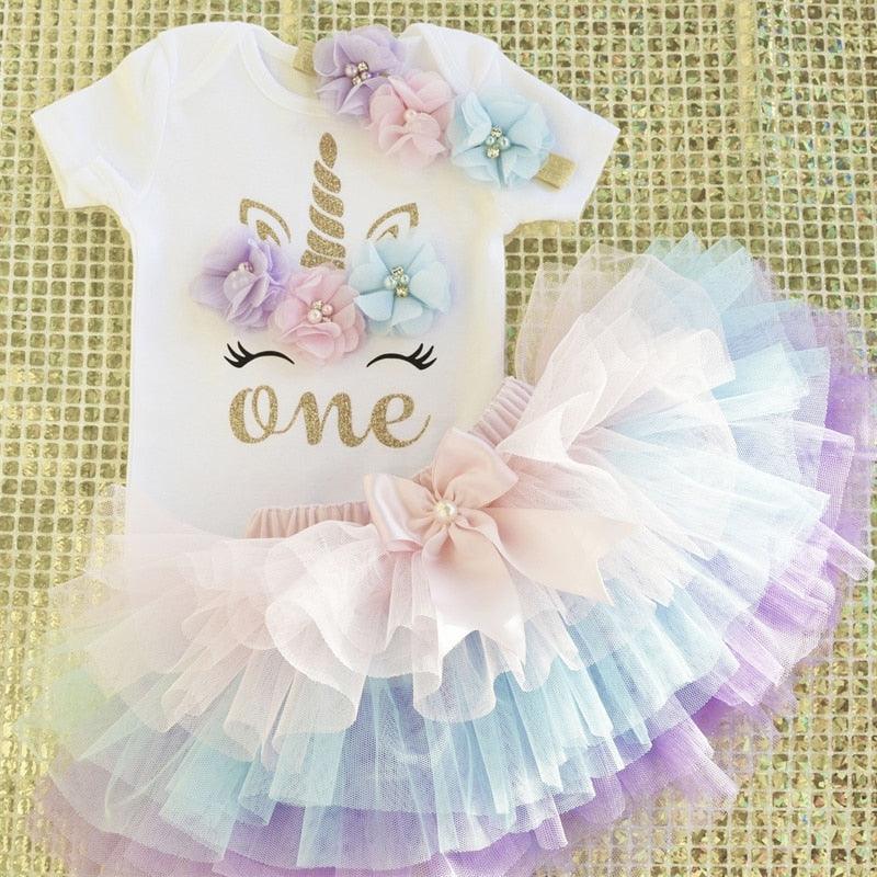 Tenue licorne anniversaire 1 an - Licorne