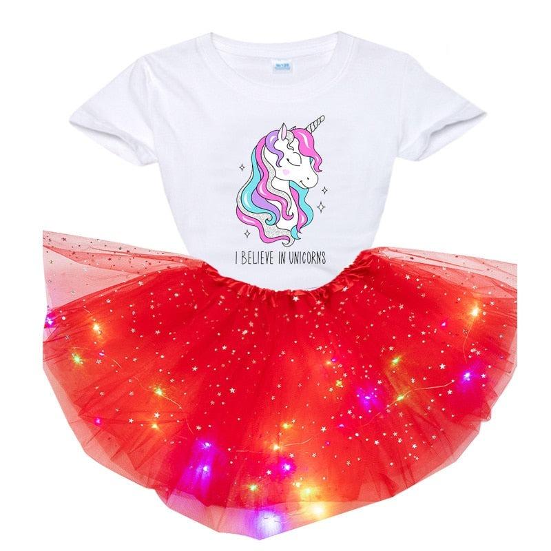 Tenue licorne lumières LED intégrées