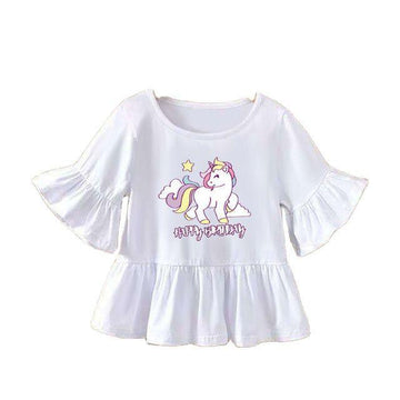 Top licorne anniversaire fille