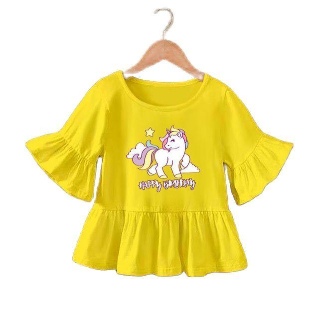 Top licorne anniversaire fille - Licorne