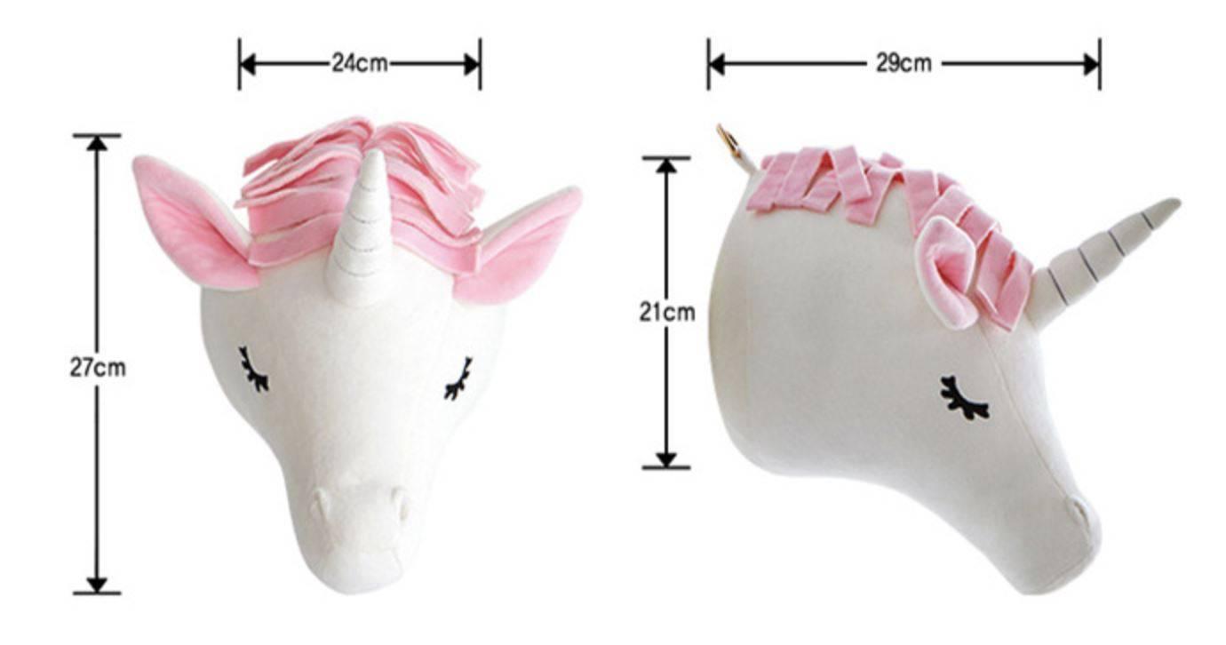 Trophée Licorne en Peluche - Une Licorne