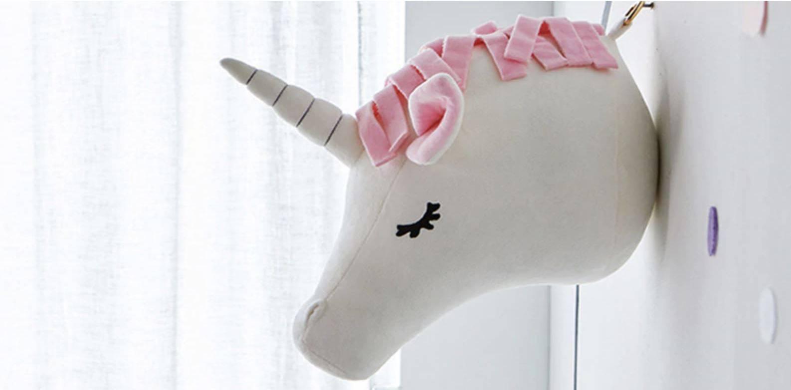 Trophée Licorne en Peluche - Une Licorne
