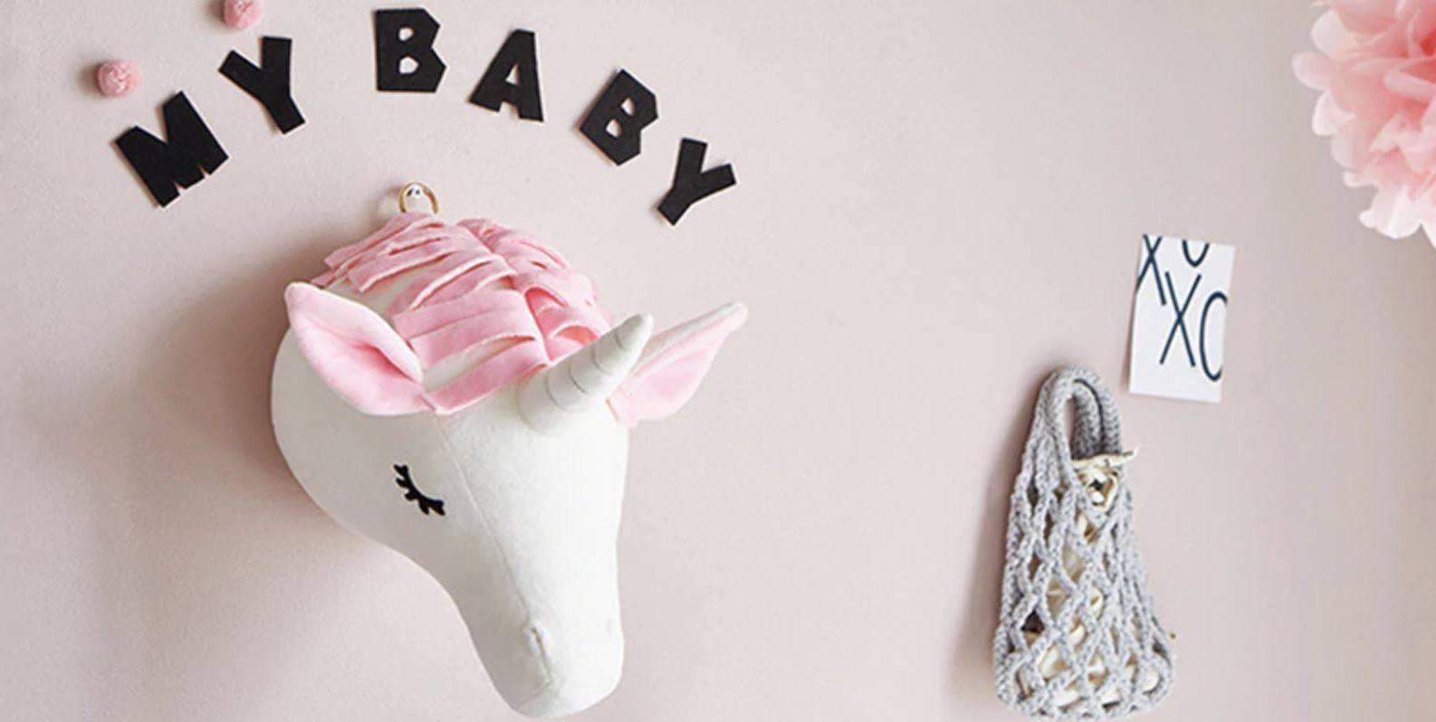 Trophée Licorne en Peluche - Une Licorne