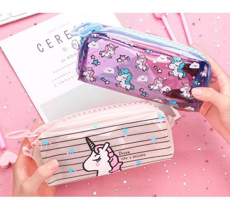 Trousse Licorne Transparente - Une Licorne
