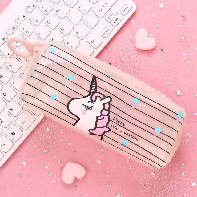 Trousse Licorne Transparente - Une Licorne