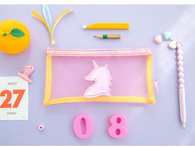Trousse Licorne Transparente - Une Licorne
