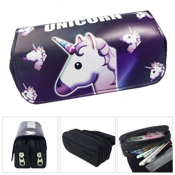Trousse Licorne<br> Emoji Noire - Une Licorne