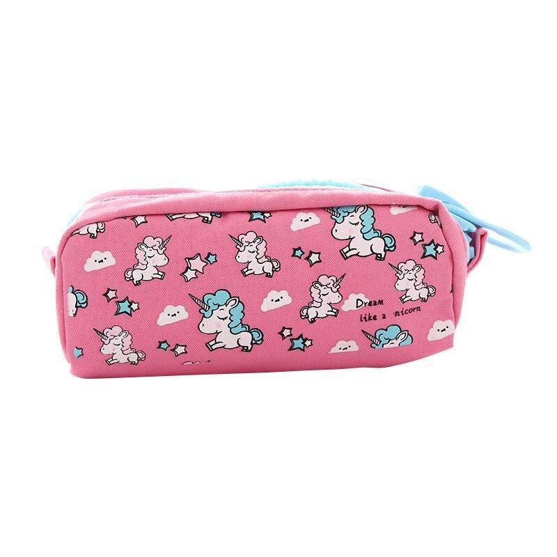 Trousse Licorne<br> Rose Rectangulaire - Une Licorne