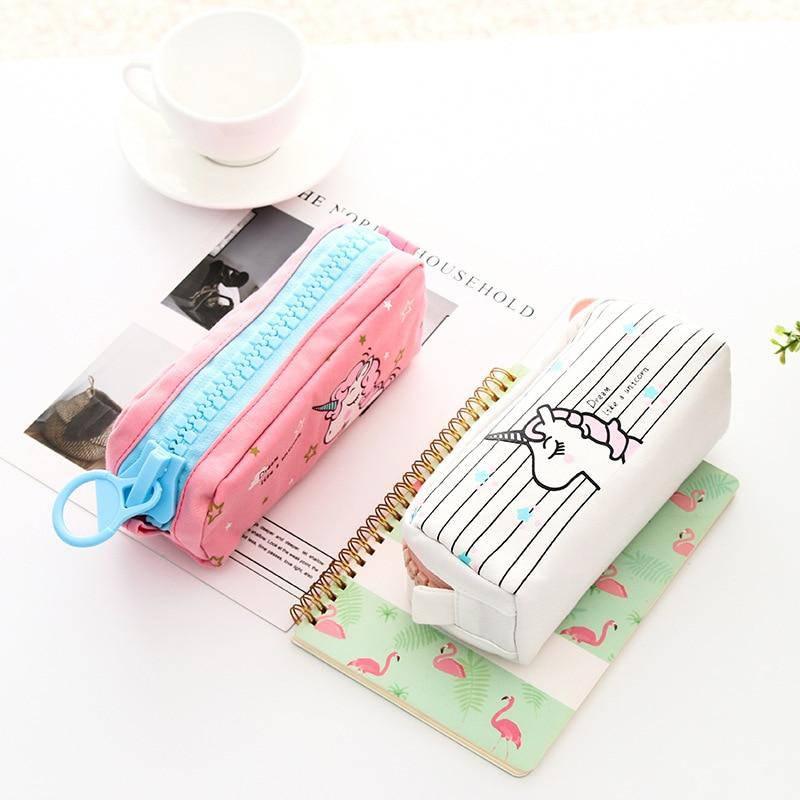 Trousse Licorne<br> Rose Rectangulaire - Une Licorne