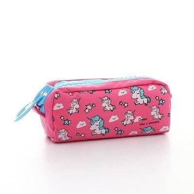 Trousse Licorne<br> Rose Rectangulaire - Une Licorne