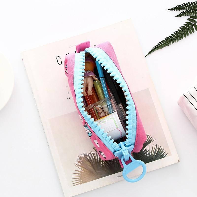 Trousse Licorne<br> Rose Rectangulaire - Une Licorne