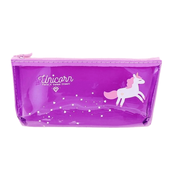 Trousse Licorne<br> Transparente Fille - Une Licorne