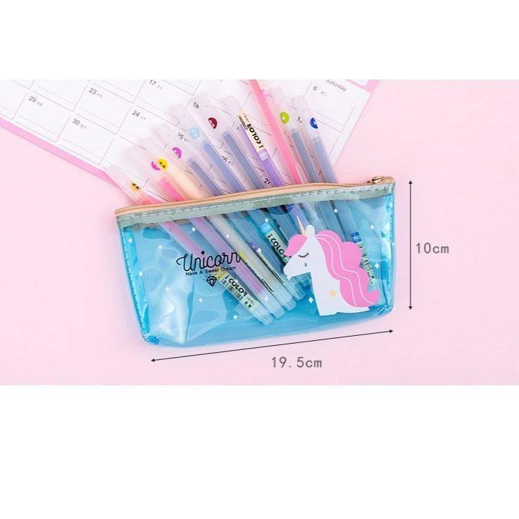 Trousse Licorne<br> Transparente Fille - Une Licorne