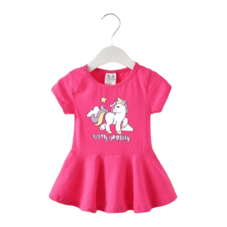 Tunique licorne estivale rose