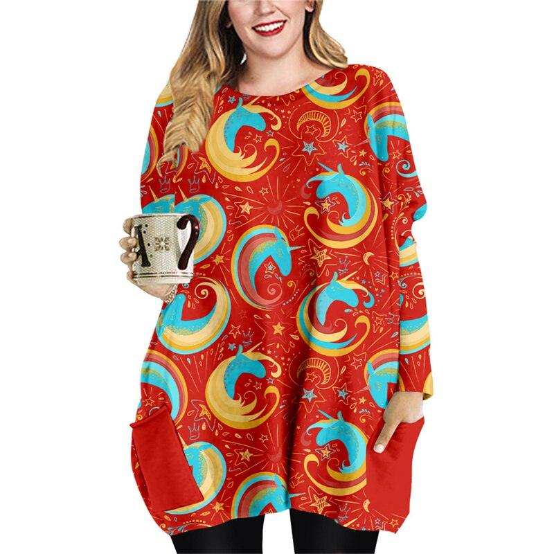 Tunique licorne large femme - Licorne