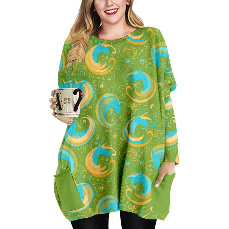 Tunique licorne large femme - Licorne