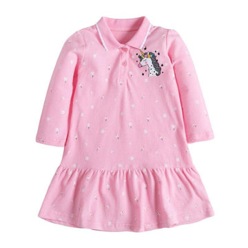Tunique licorne rose fille