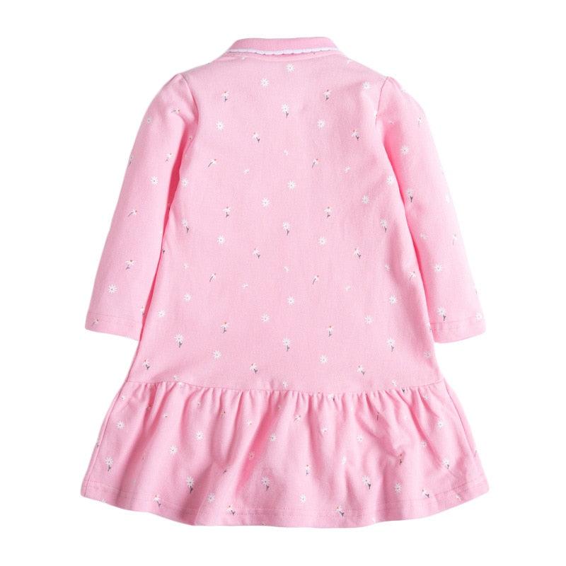 Tunique licorne rose imprimés floraux fille