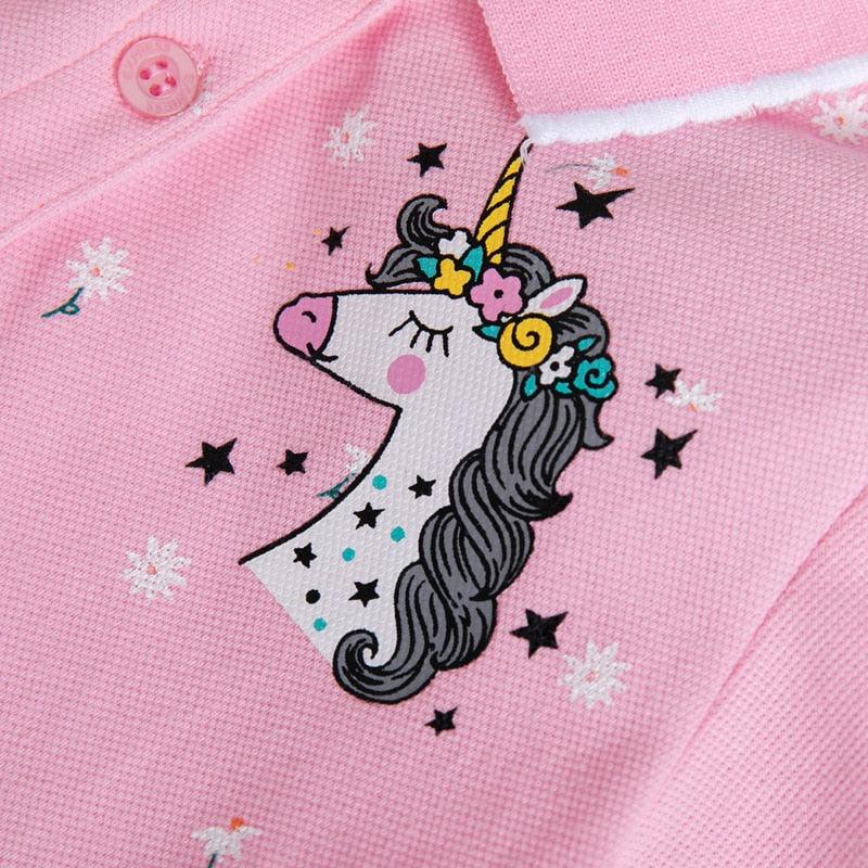 Tunique licorne rose fille - Licorne